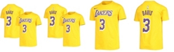 Nike Youth Anthony Davis Gold-Tone Los Angeles Lakers Name & Number T-shirt